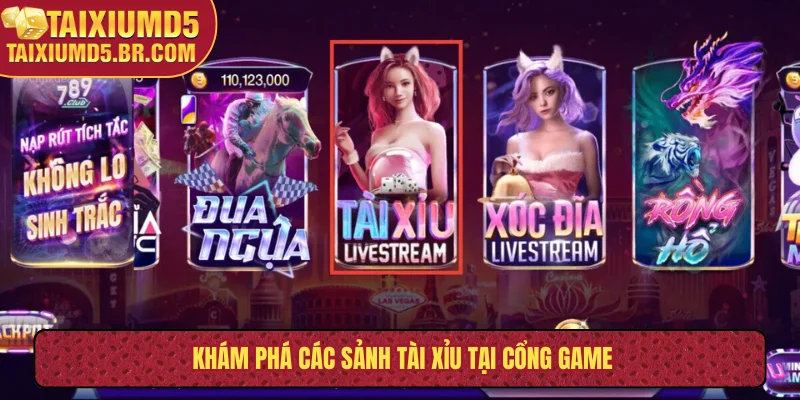 Khám phá các sảnh tài xỉu tại cổng game