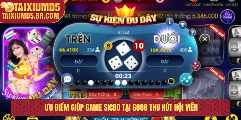 Ưu điểm giúp game sicbo tại Go88 thu hút hội viên